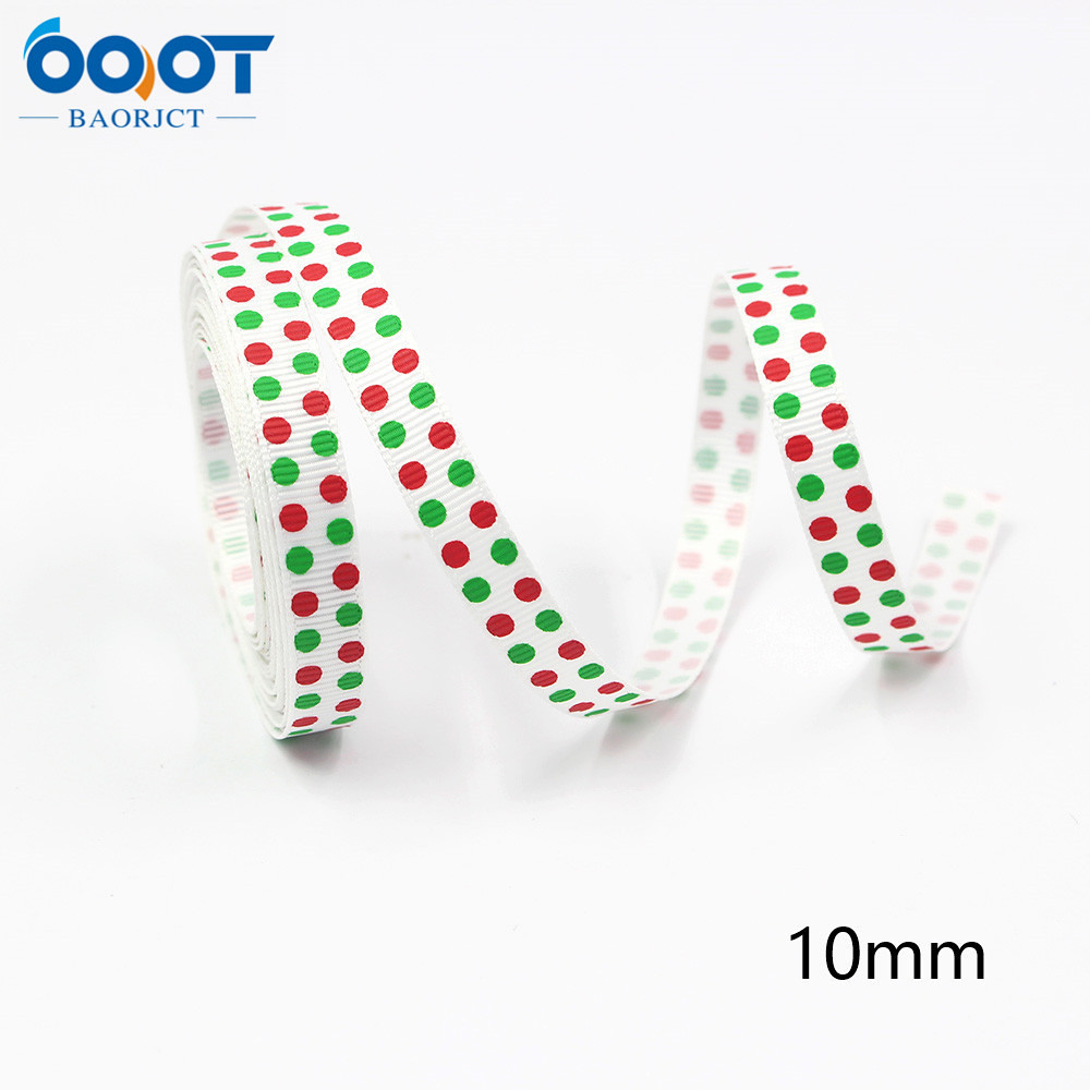 10mm Navidad cinta regalo embalaje arco material fiesta decoración cinta color sólido carta de Navidad cinta