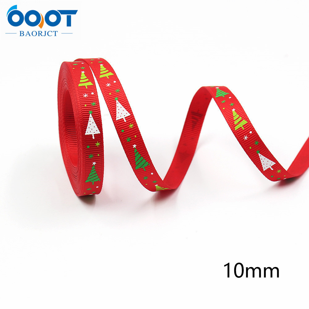 10mm Navidad cinta regalo embalaje arco material fiesta decoración cinta color sólido carta de Navidad cinta
