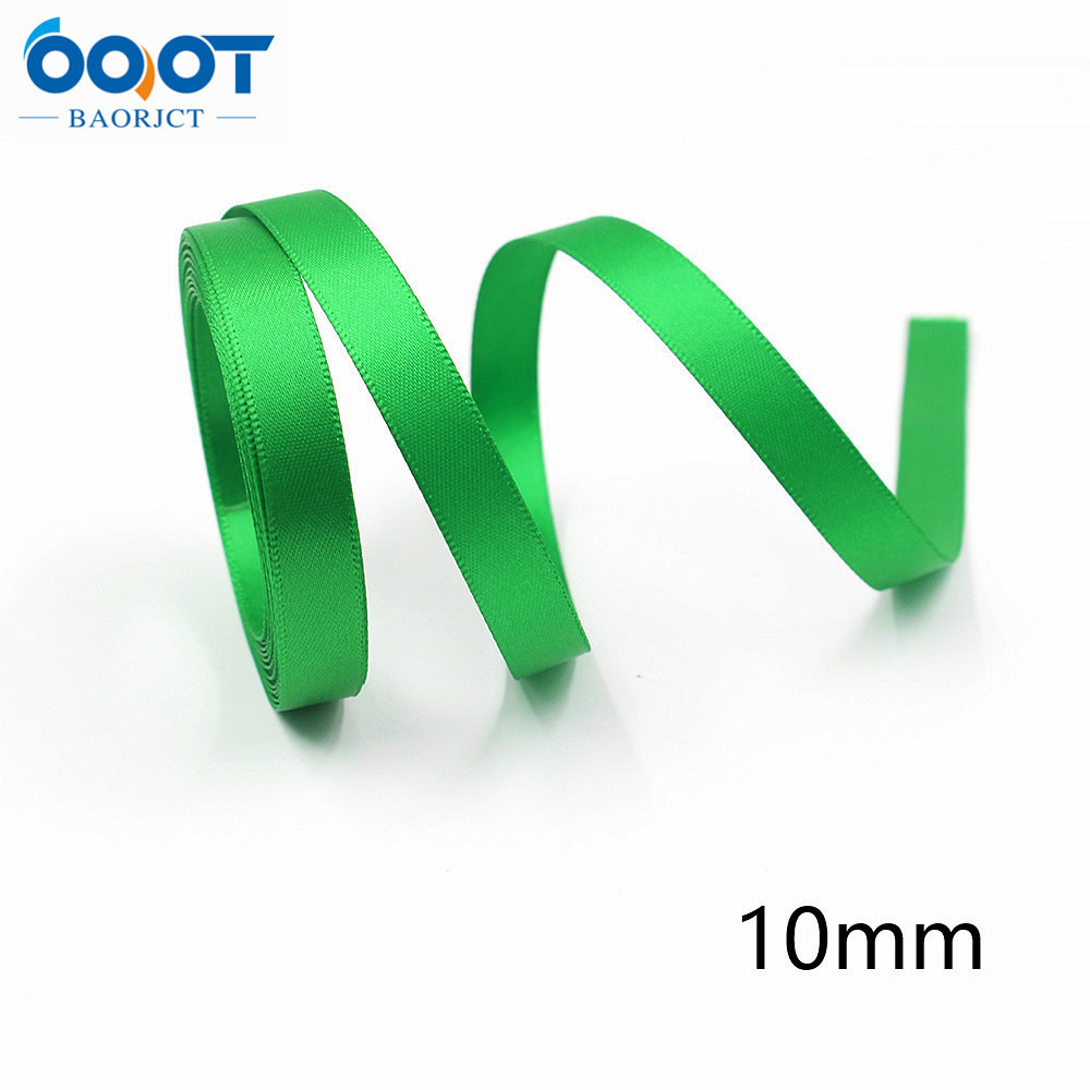 10mm Navidad cinta regalo embalaje arco material fiesta decoración cinta color sólido carta de Navidad cinta