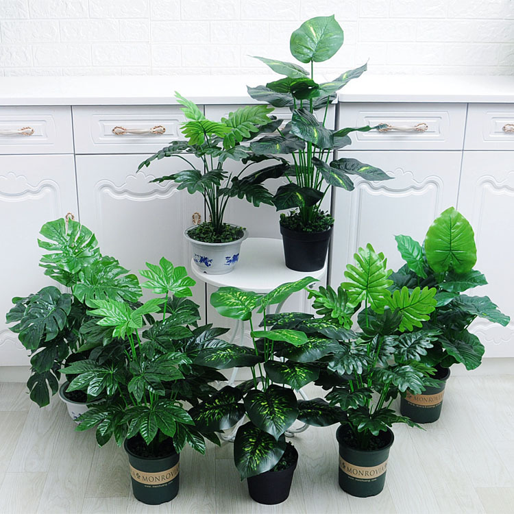 Planta artificial piso bonsai maceta con maceta flor decoración mesa decoración interior sala de estar decoración artificial planta verde bonsai