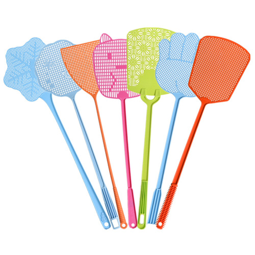 Weimijia fashionable plastic fly swatter, extended handle mesh household fly swatter, mosquito swatter factory direct sale