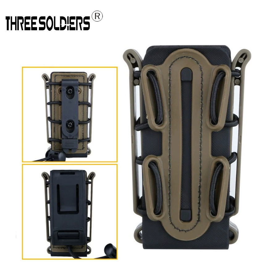 Тактическая MOLLE на одну связку для скалярной сумки ThreeSoldiers, эластичная быстросъемная пряжка под 9 мм/45 ACP, 0,5 л