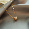 Brand fashionable chain for key bag  stainless steel, necklace, Korean style, 2020, internet celebrity, simple and elegant design