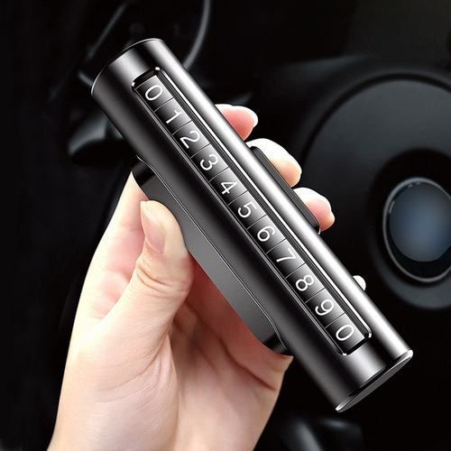 Rolling car temporary parking plate metal wholesale high-end diy car roller moving car phone number plate