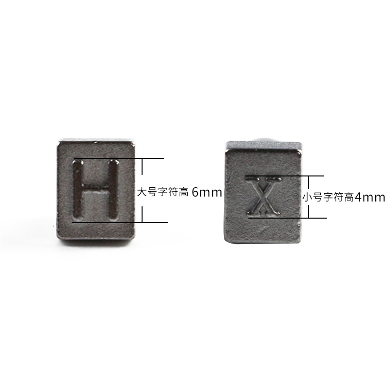 Inglés carta punzón 37 UNID de cuero sello de acero carta de acero DIY herramienta de talla de cuero Digital carta de impresión Punch