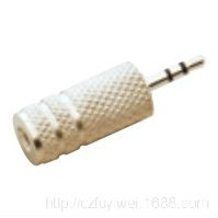 3.5立体声公转3.5单声道母金属音频转接头 3.5公转母金属头