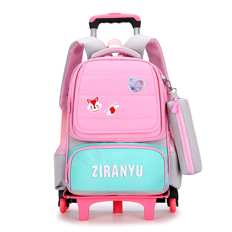 Mochila de escalada de protección de la espina dorsal Ji de cuatro, cinco y seis años Peces naturales 1-2-3 grado