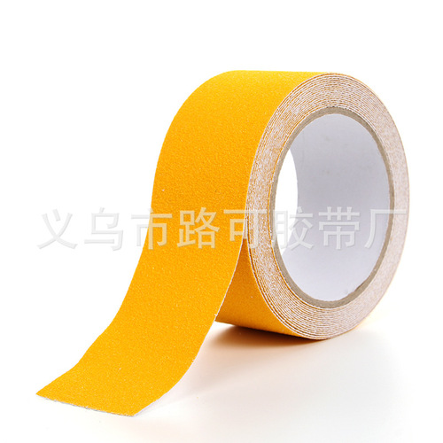 Cross-border frosted anti-slip adhesive tape for stairs, special wear-resistant anti-slip tape, black and yellow printed anti-slip adhesive tape