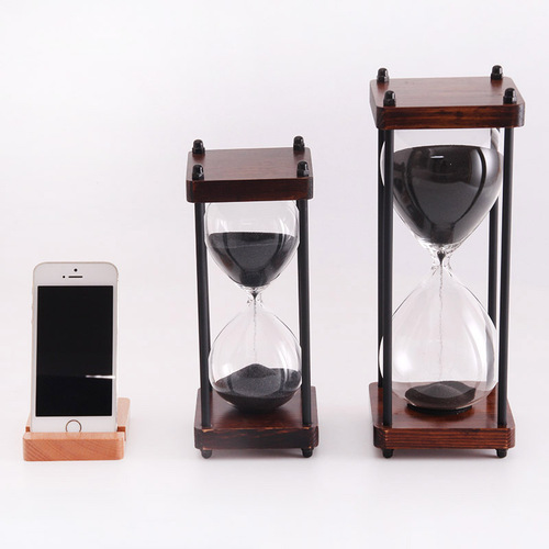 Wholesale Manufacturer Retro Sand Timer Creative Ornament Sand Clock 15-Minute Time Sandglass