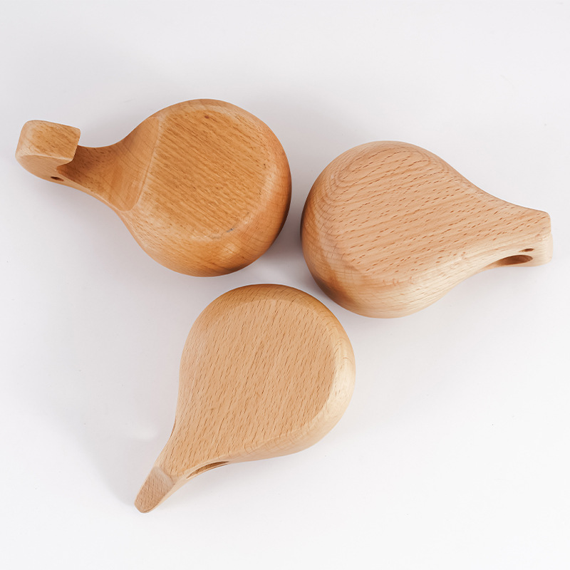 Taza de café de haya creativa taza de leche taza de artesanía de madera taza de agua nórdica de madera maciza ecológica pedido al por mayor