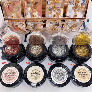 2020 new flash manicure Japanese style platinum glue Net red same Mirror metal glue drawing line painted