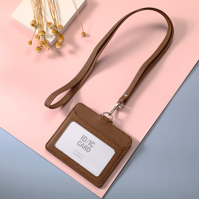 Porta Tarjetas de Tela con Cordón Retráctil para Identificación, Tarjeta de Trabajo, Tarjeta de Empleado, Ranuras Dobles para Tarjetas, Porta Tarjetas de Invitados con Hebilla Deslizante.