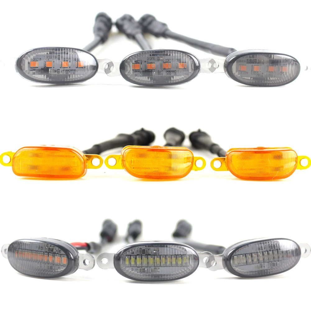 F150 Raptor сетка передняя поверхность светодиодный маленький желтый свет Янтарная дымка сигнальная лампа колесо бровь ширина света свет