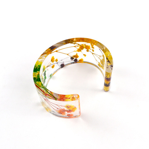 C type bracelet mold diy crystal glue mold silicone half opening European and American large size MD1005 open bracelet