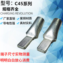 高品质 C45系列  接线端子DZ47插片线耳 鸭嘴鼻子焊接片 紫铜加厚