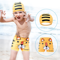 Children's swimming trunks, boys' swimsuits, baby boys' pants and caps, medium and large children's swimsuits, beach swimming suits