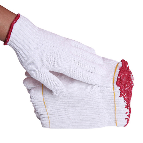 Labor protection gloves, cotton yarn gloves for men, extra-thick, wear-resistant gloves—ideal for work, construction sites, and heavy-duty handling tasks. Wholesale available.
