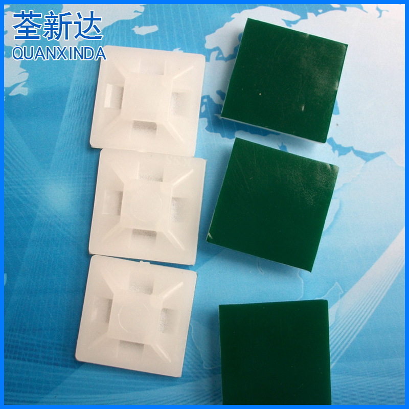 深圳厂家供应 白色电源线夹 塑料电源线夹 粘式固定座