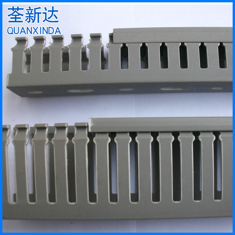 厂家供应 灰色多功能pvc线槽 光纤pvc线槽阻燃行线槽电器配件
