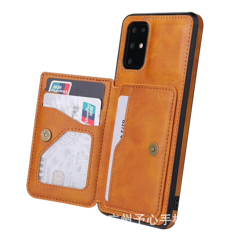 Suitable for Samsung S21 Mobile phone case multi-functional card protection case oil edge magnetic suction leather wallet case in stock