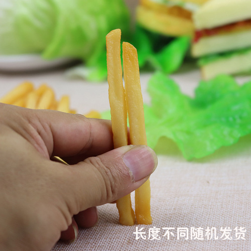 Simulation food dish decoration French fries Chicken nuggets French fries props decoration model furnishings supplies French fries
