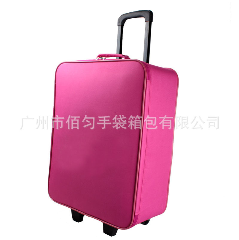Manufacturer Specializes in Producing Simple, Large-Capacity, Rose Pink Rolling Luggage, Suitcases, Combination Lock Boxes, and Portable Bags