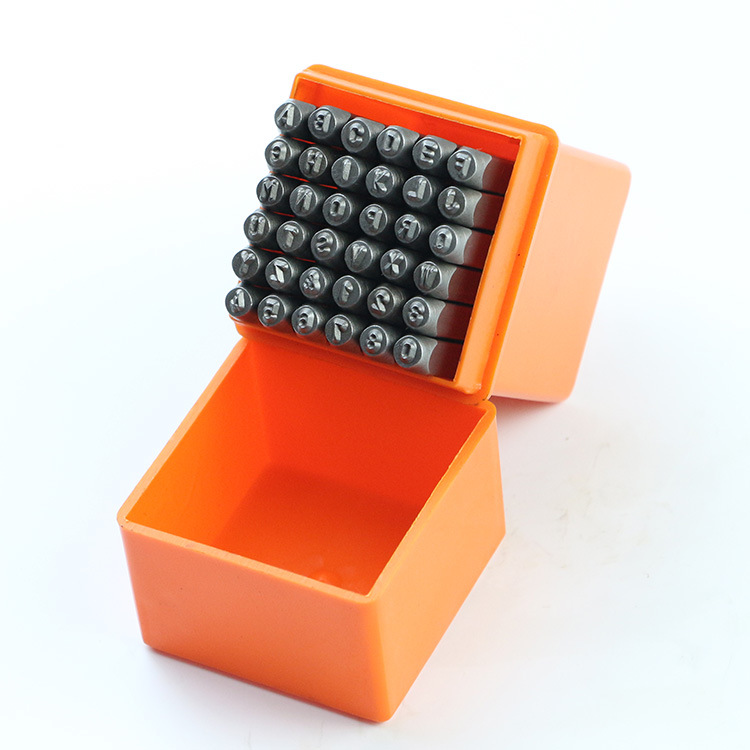 Amazon DIY herramienta de acero carta número carta impresión Punch 36PC carta Punch aleación de acero de cuero