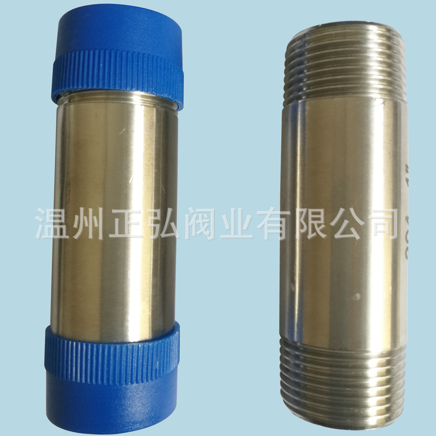 316L不锈钢对丝丝 加厚双丝头 3/4螺纹接头 6分双头外丝延长管