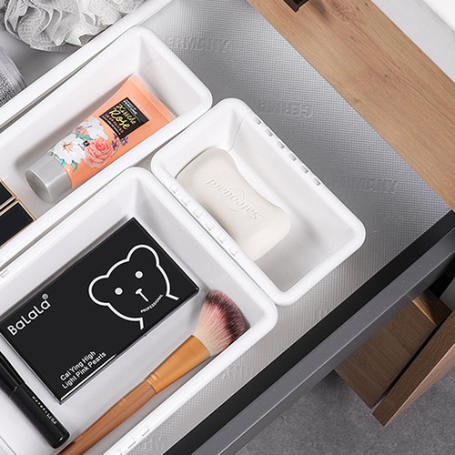 Retractable storage drawer organizer kitchen tableware storage box plastic divider box stationery classification storage box