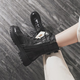 Martens, Tide, тонкие дышащие универсальные сапоги в английском стиле на платформе, коллекция 2022, в британском стиле, средней длины