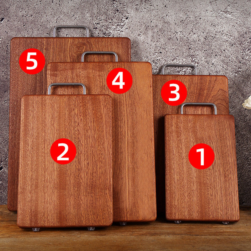 Tablero de filete Shabili madera integral tablero de madera africana tablero de corte tablero de corte tablero de corte de madera maciza tablero de escritorio