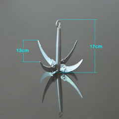 摺疊四齒錨刀 割草鐮刀 釣魚水草克星 漁具配件 魚具批發