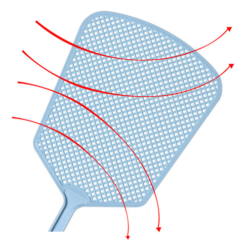Weimijia fashionable plastic fly swatter, extended handle mesh household fly swatter, mosquito swatter factory direct sale