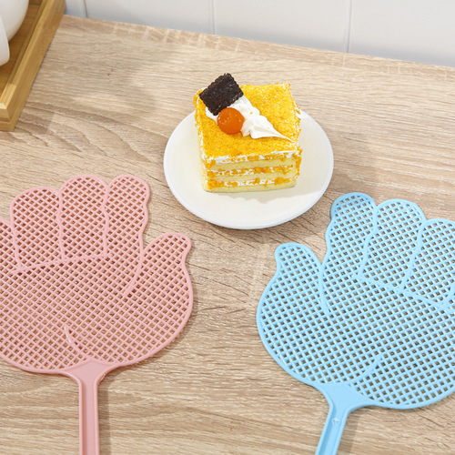 Weimijia fashionable plastic fly swatter, extended handle mesh household fly swatter, mosquito swatter factory direct sale