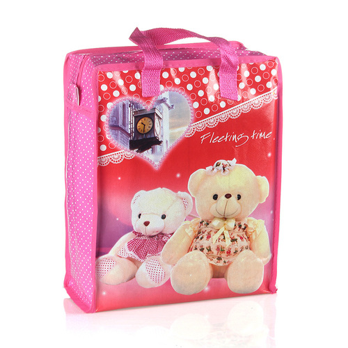 Amazon cross-border color non-woven hand-held shopping bag student lunch box lunch bag toiletry bag