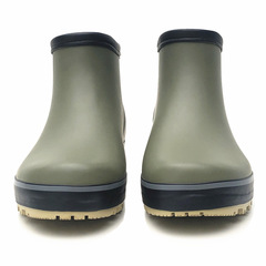 Fashionable Low-Top Rain Boots for Men, Gentle Water Shoes, Stylish Rain Boots, Flat Shoes, Spring and Autumn Outdoor Water Short Boots, Breathable and Sweat-absorbent