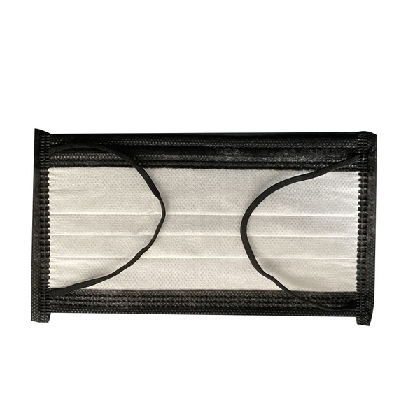 disposable black medical mask