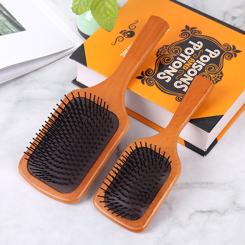 Fábrica directa de aire de madera airbag masaje peine grande peine de tabla grande peine de madera sólida cabello suave