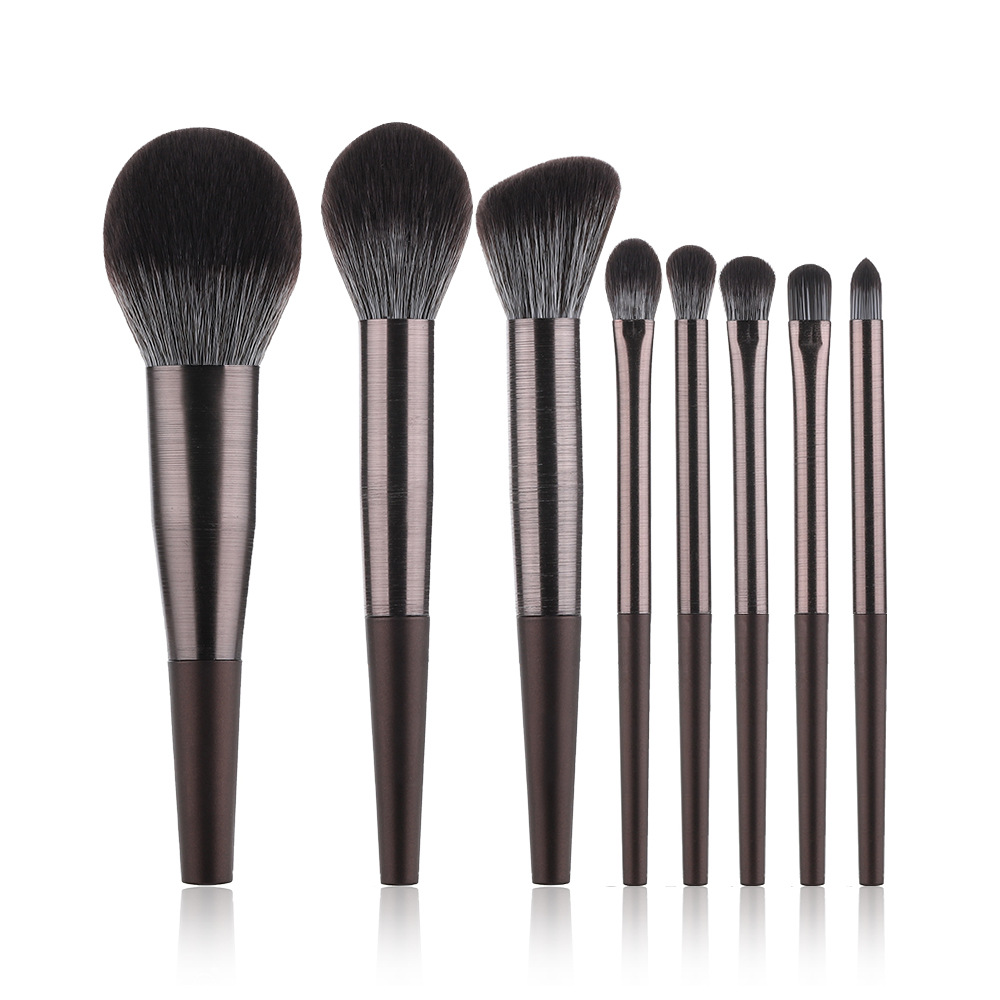 Juego de brochas de maquillaje, set completo de brochas para sombra de ojos, rubor, polvos sueltos, iluminador, brochas para contorno, base, herramientas de contorno de belleza, set completo