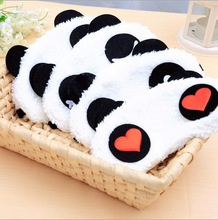睡眠遮光眼罩批发 新款韩版创意可爱卡通柔软熊猫眼罩