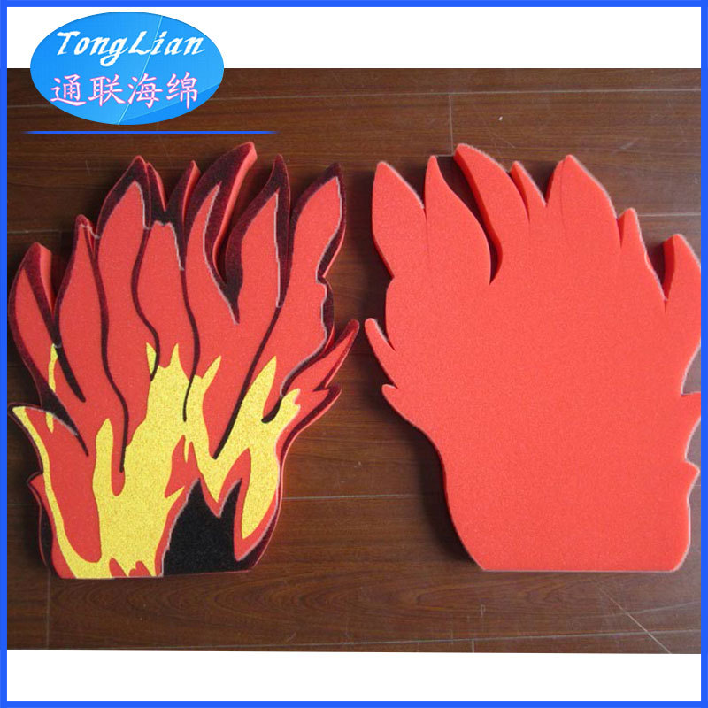 生产供应 彩色异形满印海绵手掌 创意海绵手掌