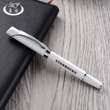 母亲节女神礼物白色金属三角宝珠笔圆珠笔个性韩版商务礼品签字笔