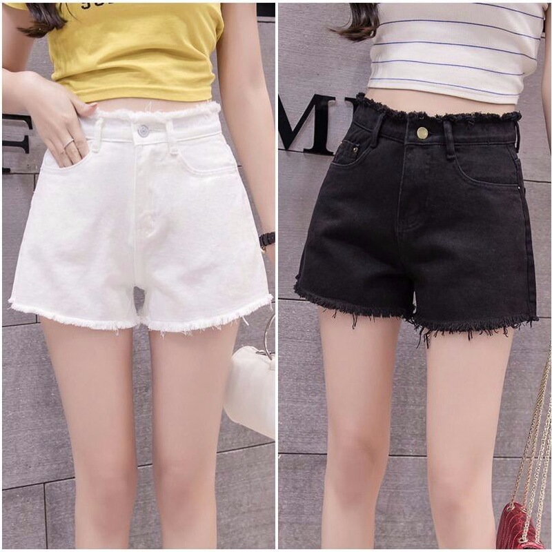 Age-Reducing High-Waisted Denim Shorts for Women, Summer 2026 New Style, Loose Fit, Korean Style, Slimming, Versatile A-Line Hot Pants, Ins Age-Reducing High-Waisted Denim Shorts for Women, Summer 2026 New Style, Loose Fit, Korean Style, Slimming, Versatile A-Line Hot Pants, Ins
