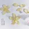 Zhuohui Czech glazed petal new product 8*15 small iris flower DIY ancient style hair bun accessories accessories