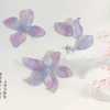 Zhuohui Czech glazed petal new product 8*15 small iris flower DIY ancient style hair bun accessories accessories