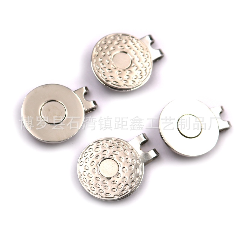 高尔夫磁性空白帽夹批发高尔夫帽夹GOLf帽夹制作大量现货26mm|ms