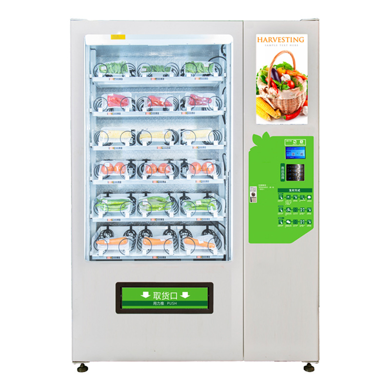 Máquina Expendedora de verduras no tripulada máquina de compras de verduras pista de frutas canal de carga Envío de elevación máquina expendedora de pantalla táctil