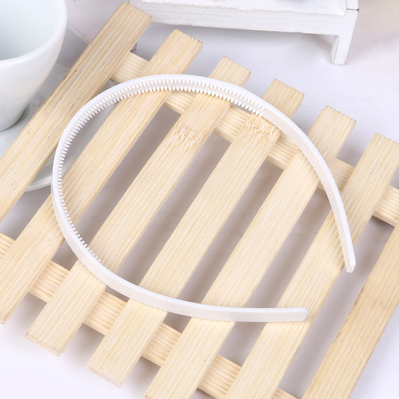 Accesorios de hebilla de cabello de plástico de ancho de 0,8 cm de doble fila de dientes de fábrica plana exterior al por mayor gran descuento