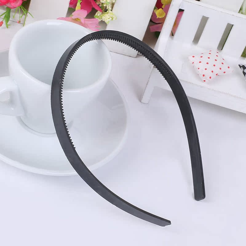 Accesorios de hebilla de cabello de plástico de ancho de 0,8 cm de doble fila de dientes de fábrica plana exterior al por mayor gran descuento