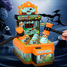 跨境挑战地鼠王多功能电动打地鼠游戏机大号双锤计分闯关敲打玩具